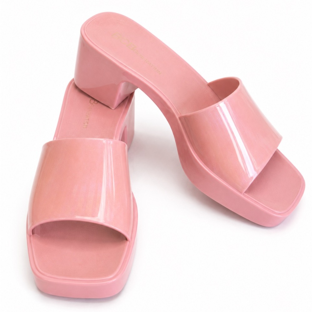 CABANA by CROWN & IVY Hyacinth Dusty Rose Slides Sz 9 💥🆕💥